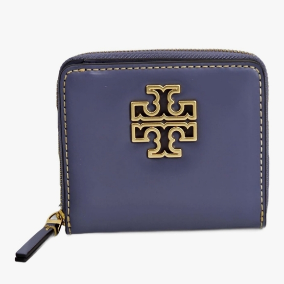 Tory Burch Handbags - Tory Burch- Britten Bifold Snap Wallet -Clutch (Lotus 💜💙)